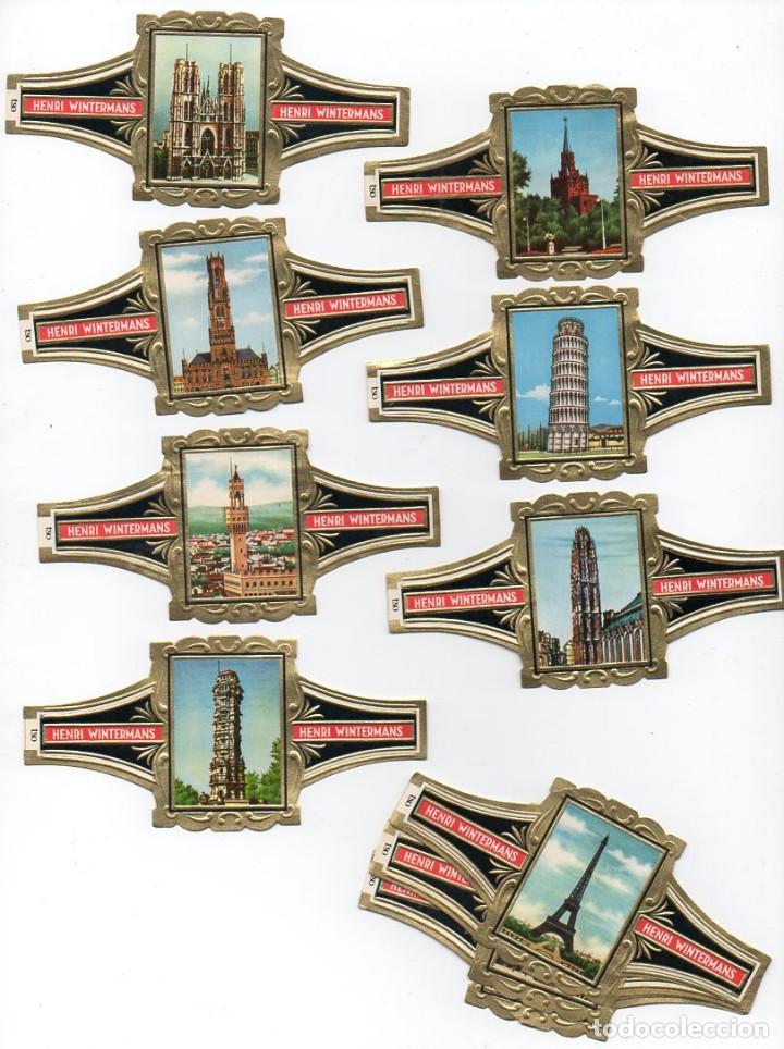 Vitolas de colecci&oacute;n: Vitolas. Serie completa Henri Wintermans - Monumentos, 12 vitolinas.