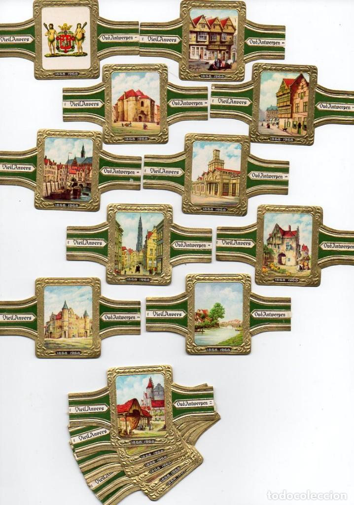 Vitolas de colecci&oacute;n: Vitolas. Serie completa marca Vieil Anvers - Vieja Amberes, serie 1, 24 vitolinas.