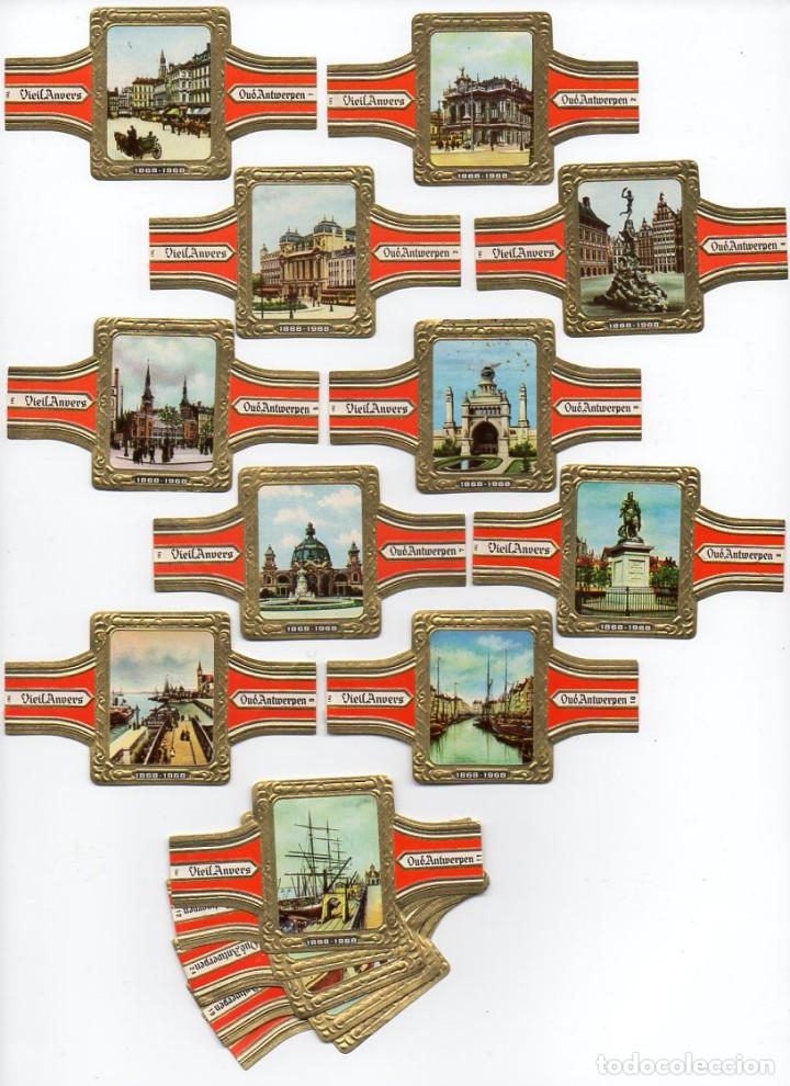 Vitolas de colecci&oacute;n: Vitolas. Serie completa marca Vieil Anvers - Vieja Amberes, serie 2, 24 vitolinas.
