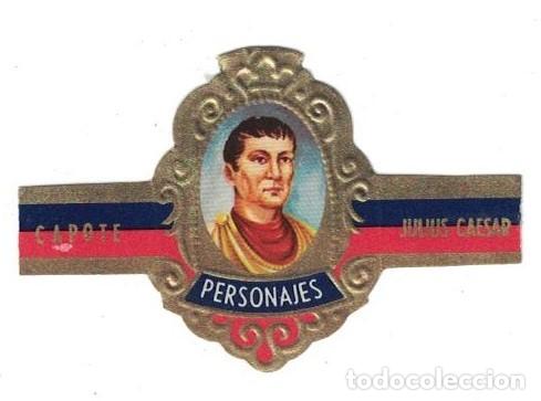 Bagues de cigare de collection: (XV-020) - Vitolas - Capote - Personajes serie B N&ordm; 17 - JULIUS CAESAR