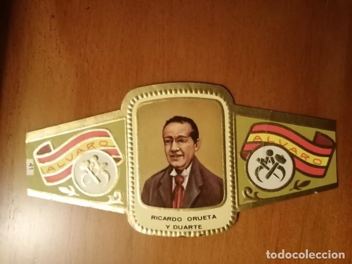 Vitolas de colecci&oacute;n: VITOLA - ALVARO - SERIE: ESCULTORES - RICARDO ORUETA Y DUARTE.