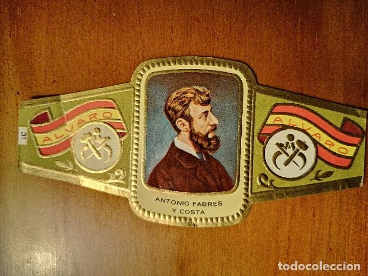 Vitolas de colecci&oacute;n: VITOLA - ALVARO - SERIE: ESCULTORES - ANTONIO FABRES Y COSTA.