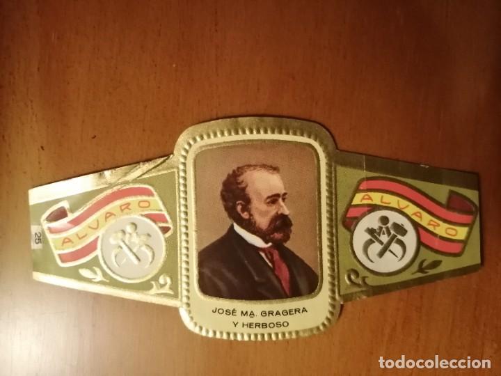 Vitolas de colecci&oacute;n: VITOLA - ALVARO - SERIE: ESCULTORES - JOS&Eacute; M&ordf; GRAGERA Y HERBOSO.