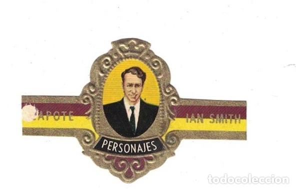 Bagues de cigare de collection: (XV-020) - Vitolas - Capote - Personajes serie D N&ordm;6 - IAN SMITH