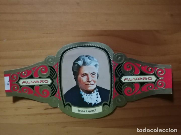Vitolas de colecci&oacute;n: VITOLA - ALVARO - SERIE: PREMIOS NOBEL - SELMA LAGERL&Ouml;F
