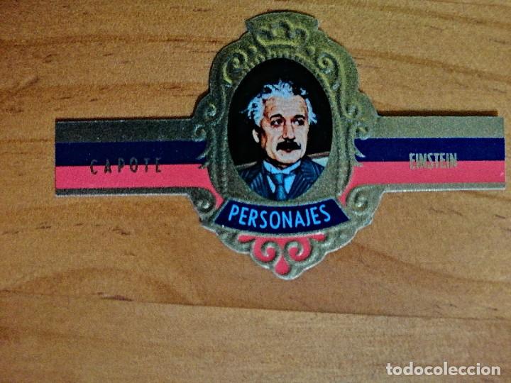 Vitolas de colecci&oacute;n: VITOLA - CAPOTE - COLECCI&Oacute;N: PERSONAJES - SERIE B - N&Uacute;MERO 1 - EINSTEIN.
