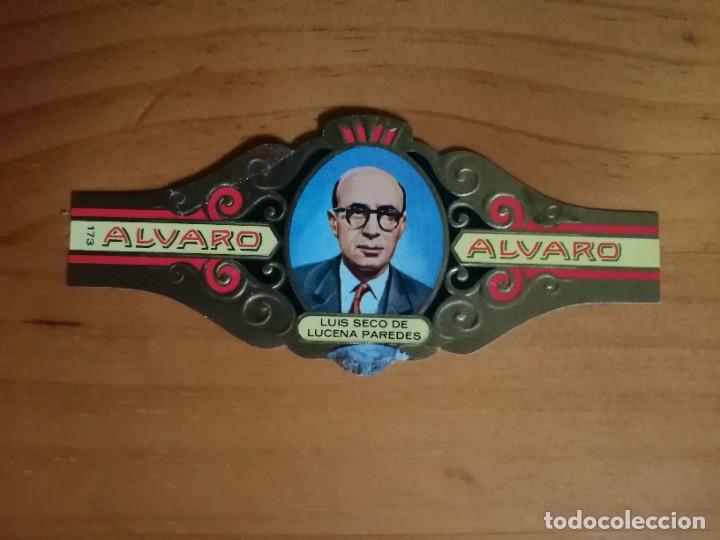 Vitolas de colecci&oacute;n: VITOLA - ALVARO - SERIE: LITERATOS - LUIS SECO DE LUCENA PAREDES.