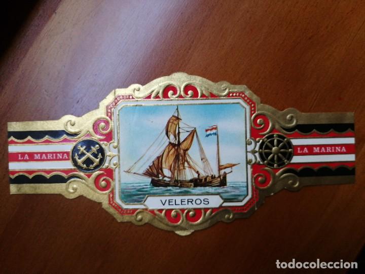 Vitolas de colecci&oacute;n: VITOLA - LA MARINA - SERIE I, N&Uacute;MERO 19, VELEROS ANTIGUOS - EMBARCACI&Oacute;N BUCANERA.