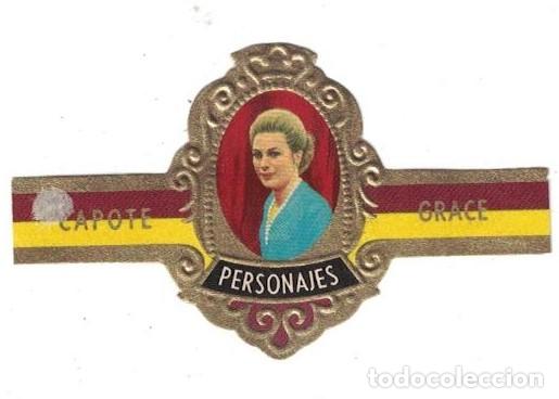 Bagues de cigare de collection: (XV-020) - Vitolas - Capote - Personajes serie D N&ordm;8 - GRACE DE MONACO