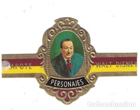 Bagues de cigare de collection: (XV-020) - Vitolas - Capote - Personajes serie D N&ordm; 20 - WALT DISNEY