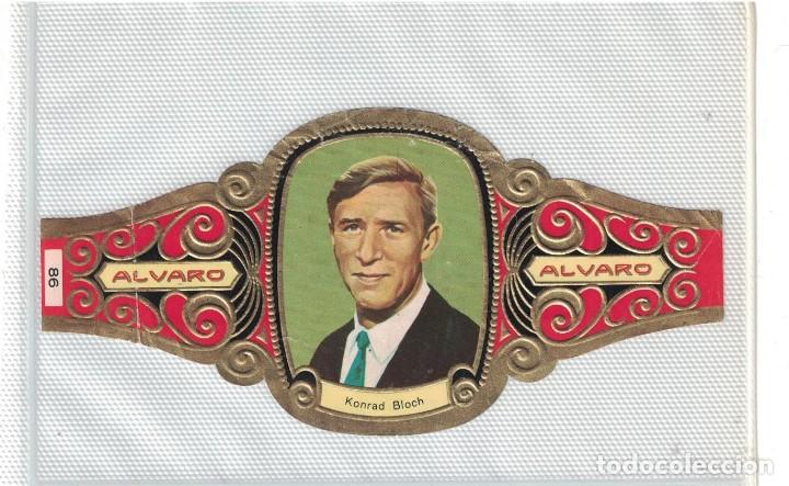 Bagues de cigare de collection: (XV-020) - Vitolas - Alvaro - Premio Nobel - Medicina y Fisiologia N&ordm; 86 - KONRAD BLOCH
