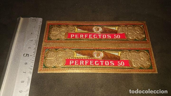 Vitolas de colecci&oacute;n: VITOLA O LITOGRAFIA DE PUROS O CIGARROS - PERFECTOS 50 - , LEER DESCRIPCION