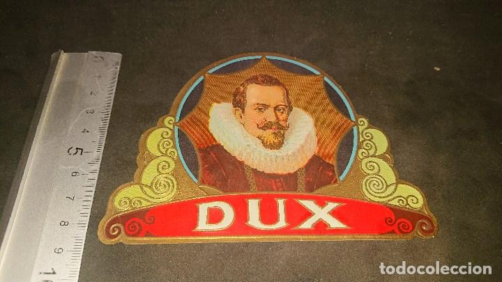 Vitolas de colecci&oacute;n: VITOLA O LITOGRAFIA DE PUROS O CIGARROS - DUX - , LEER DESCRIPCION