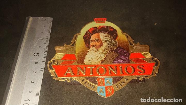 Vitolas de colecci&oacute;n: VITOLA O LITOGRAFIA DE PUROS O CIGARROS - ANTONIOS FLOR FINA - , LEER DESCRIPCION