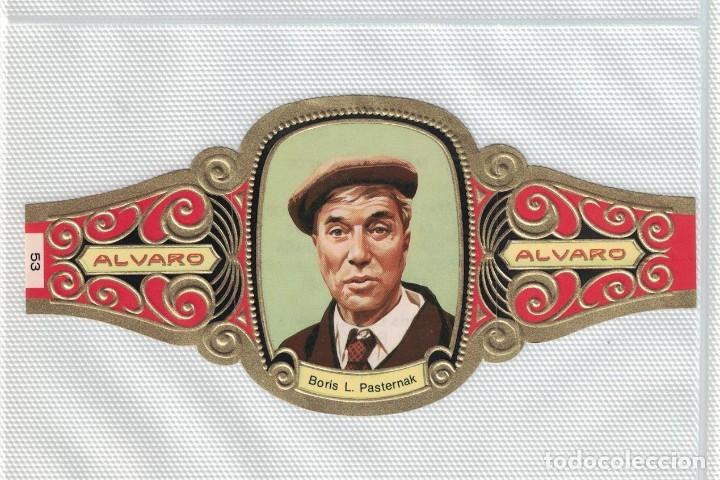 Bagues de cigare de collection: (XV-020) - Vitolas - Alvaro - Premio Nobel N&ordm; 53 - Literatura - BORIS L. PASTERNAK