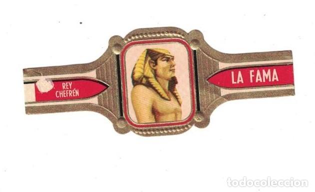 Sammlung von Banderolen: (XV-020) - Vitolas - La Fama - Serie Egipto - REY CHEFREN