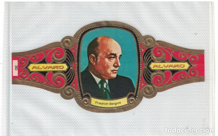 Bagues de cigare de collection: (XV-020) - Vitolas - Alvaro - Premios Nobel - Quimica n&ordm; 30 - FRIEDRICH BERGIUS