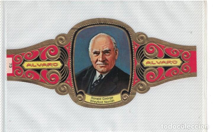 Bagues de cigare de collection: (XV-020) - Vitolas - Alvaro - Premios Nobel - Quimica n&ordm; 73 - RONALD GEORGE WREYFORD NORRISH