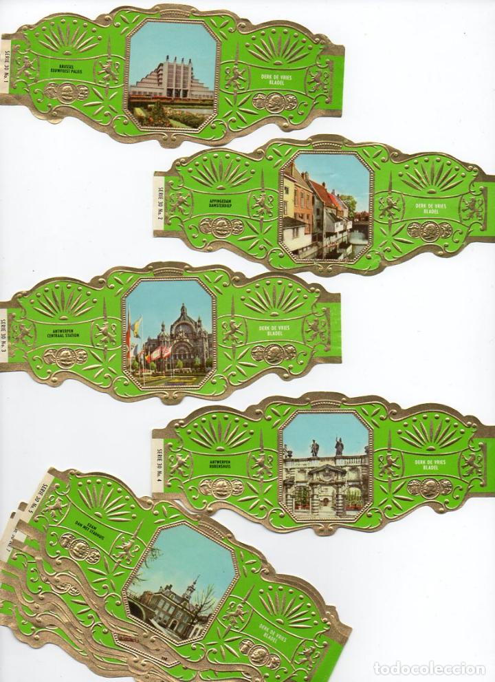 Vitolas de colecci&oacute;n: Vijosefa. Serie Derk de Vries -Turismo , serie 30. 10 vitolinas.