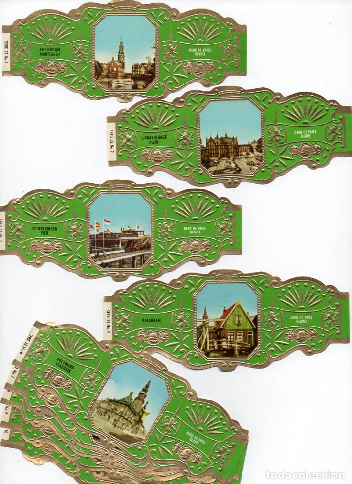 Vitolas de colecci&oacute;n: Vijosefa. Serie Derk de Vries - Vista de Holanda, serie 22. 10 vitolinas.