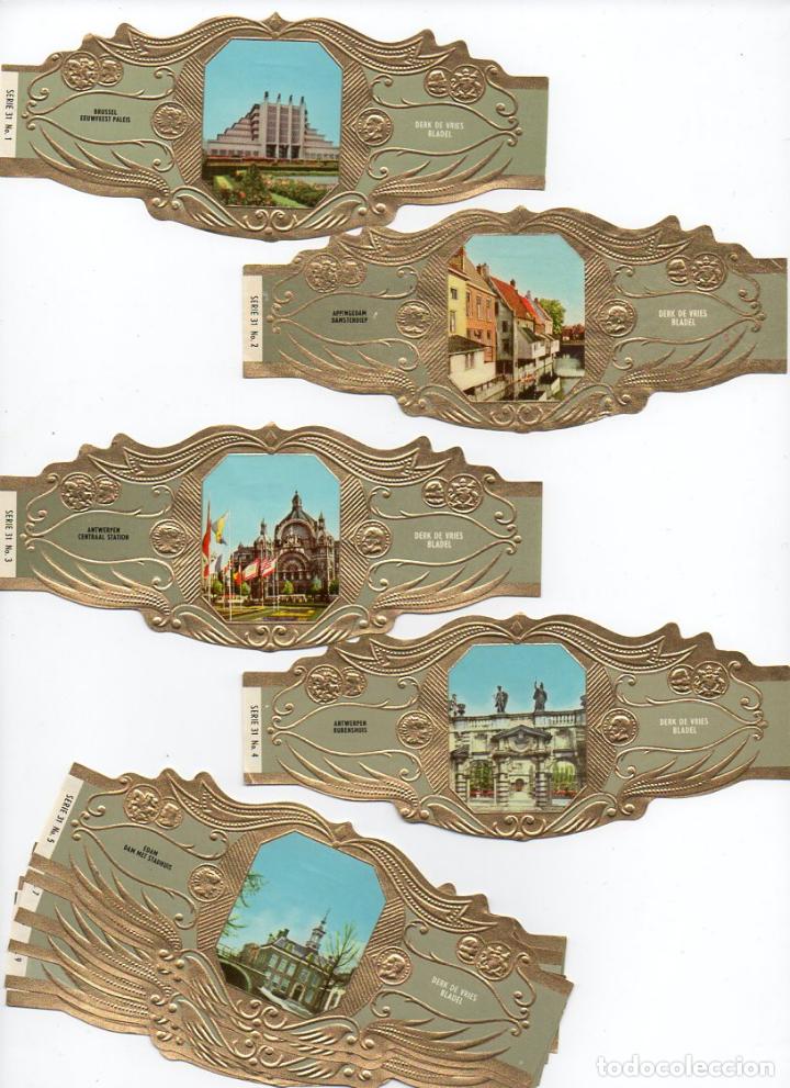 Vitolas de colecci&oacute;n: Vijosefa. Serie Derk de Vries -Turismo , serie 31. 10 vitolinas.