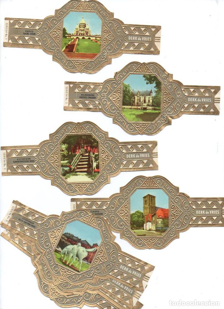 Vitolas de colecci&oacute;n: Vijosefa. Serie Derk de Vries -Turismo , serie 54. 10 vitolinas.