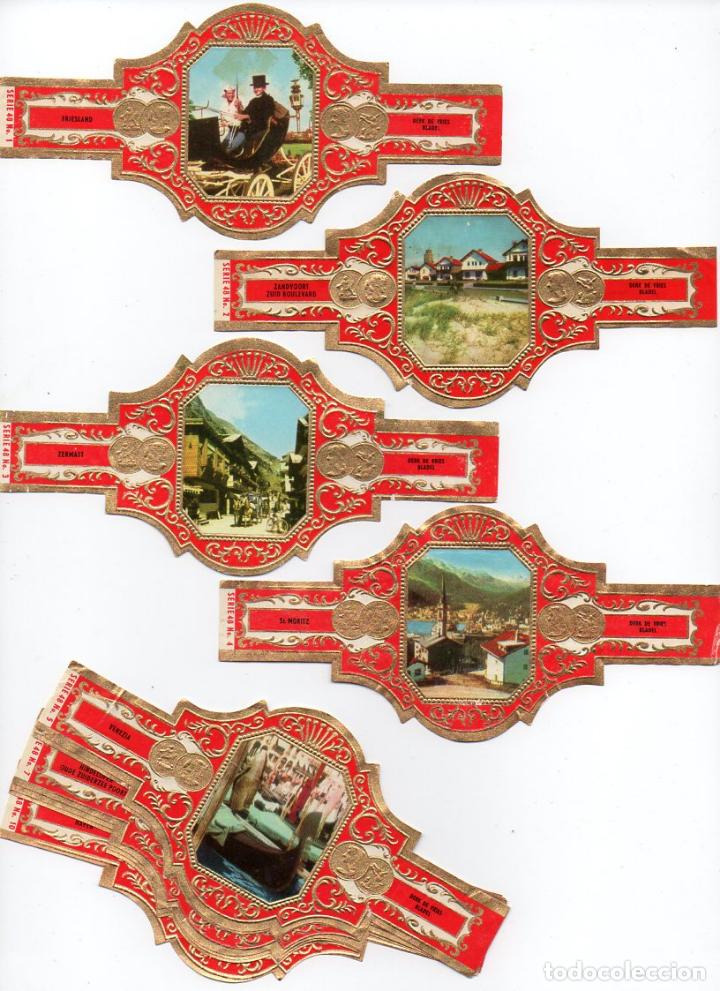 Vitolas de colecci&oacute;n: Vijosefa. Serie Derk de Vries -Turismo , serie 48. 10 vitolinas.
