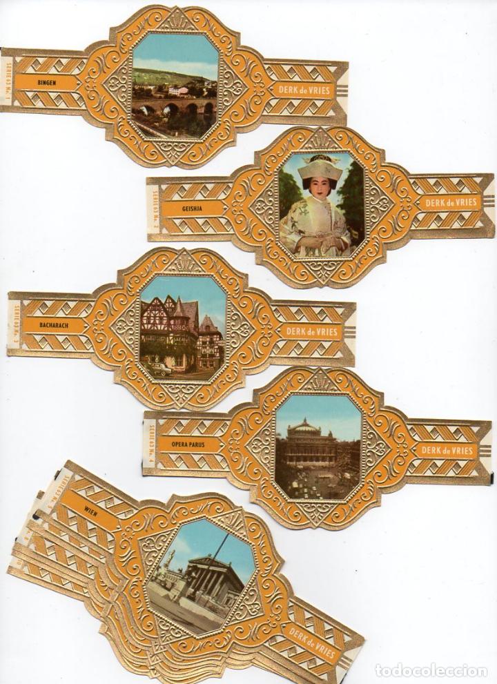 Vitolas de colecci&oacute;n: Vijosefa. Serie Derk de Vries -Turismo , serie 63. 10 vitolinas.