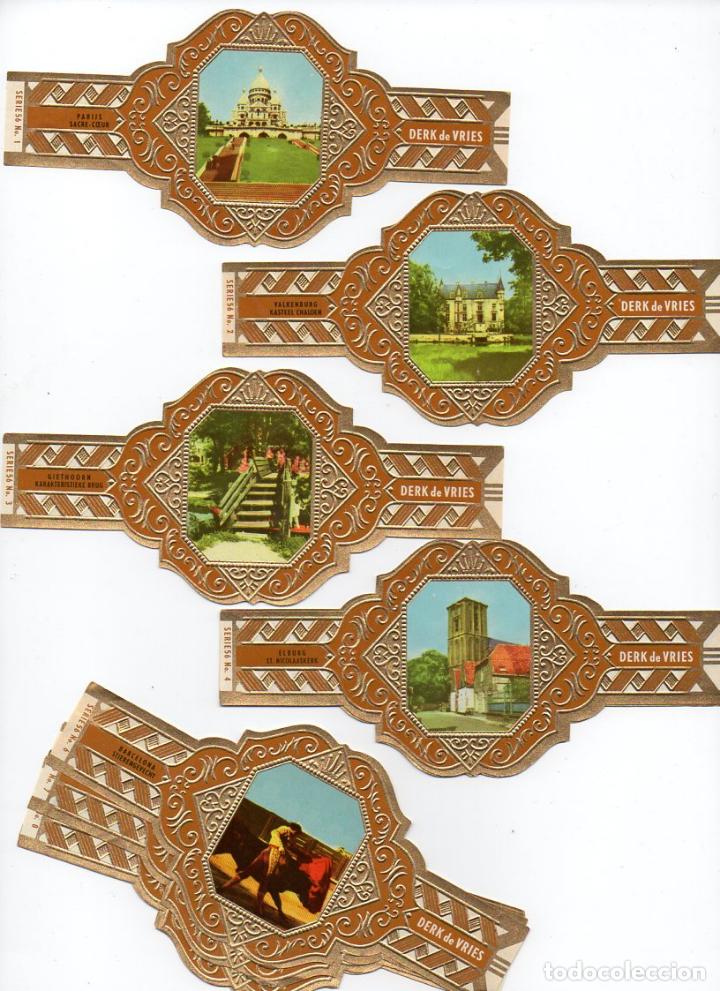 Vitolas de colecci&oacute;n: Vijosefa. Serie Derk de Vries -Turismo , serie 56. 10 vitolinas.