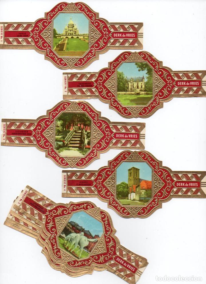 Vitolas de colecci&oacute;n: Vijosefa. Serie Derk de Vries -Turismo , serie 57. 10 vitolinas.