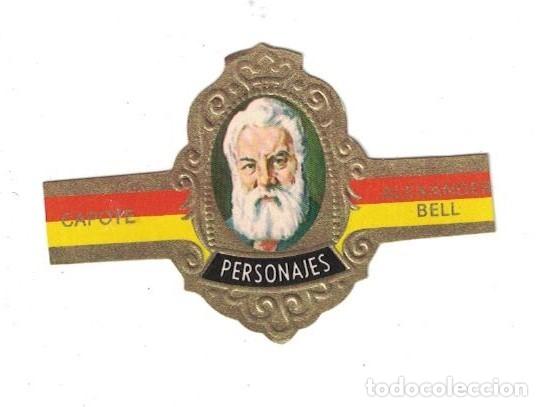 Sammlung von Banderolen: (XV-020) - Vitolas - Capote - Personajes serie G N&ordm; 1 - ALEXANDER BELL-
