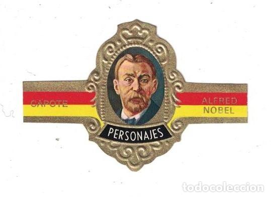 Bagues de cigare de collection: (XV-020) - Vitolas - Capote - Personajes serie G N&ordm; 3 - ALFRED NOBEL
