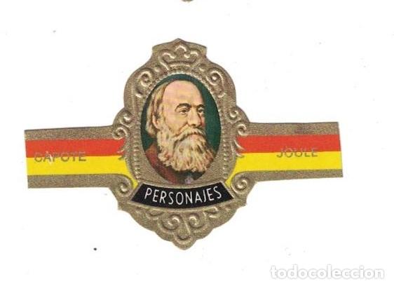 Sammlung von Banderolen: (XV-020) - Vitolas - Capote - Personajes serie G N&ordm; 8 - JOULE