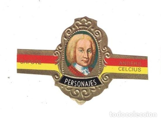 Sammlung von Banderolen: (XV-020) - Vitolas - Capote - Personajes serie G N&ordm; 16 - ANDERS CELCIUS