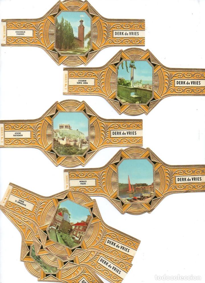 Vitolas de colecci&oacute;n: Vijosefa. Serie Derk de Vries -Turismo , serie 71. 10 vitolinas.