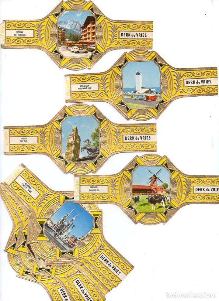 Vitolas de colecci&oacute;n: Vijosefa. Serie Derk de Vries -Turismo , serie 79. 10 vitolinas.