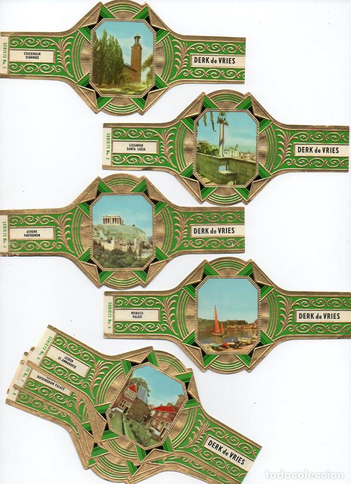Vitolas de colecci&oacute;n: Vijosefa. Serie Derk de Vries -Turismo , serie 72. 10 vitolinas.