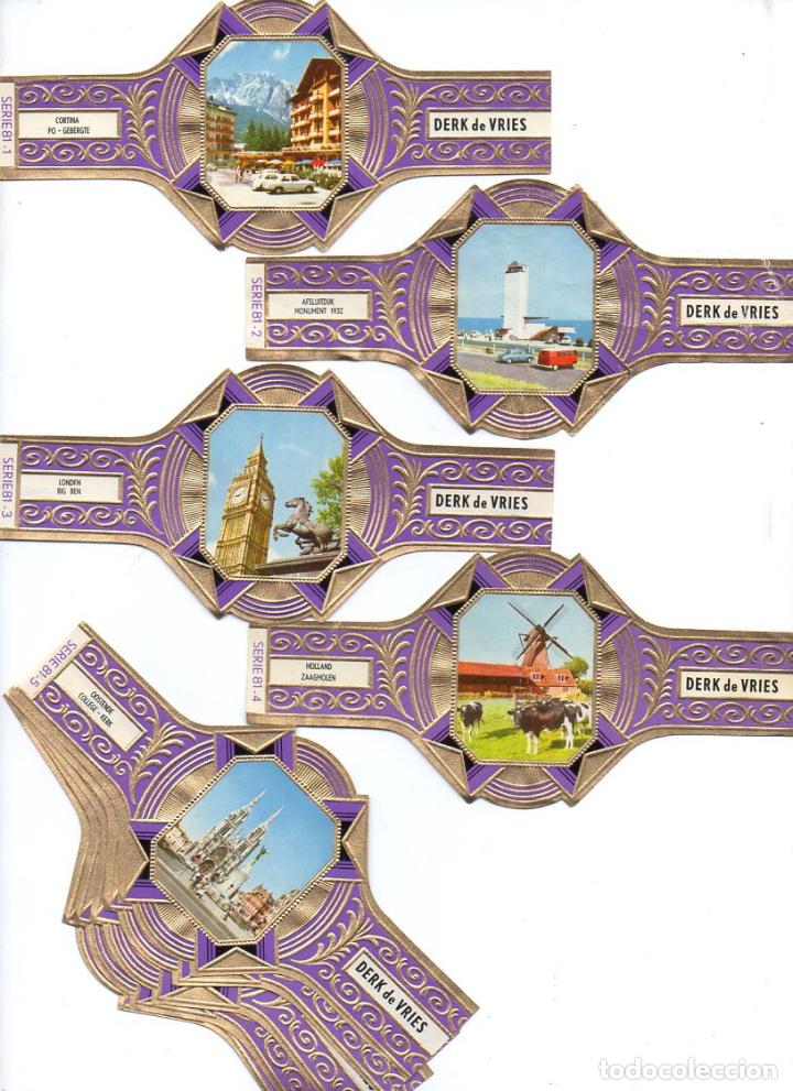 Vitolas de colecci&oacute;n: Vijosefa. Serie Derk de Vries -Turismo , serie 81. 10 vitolinas.