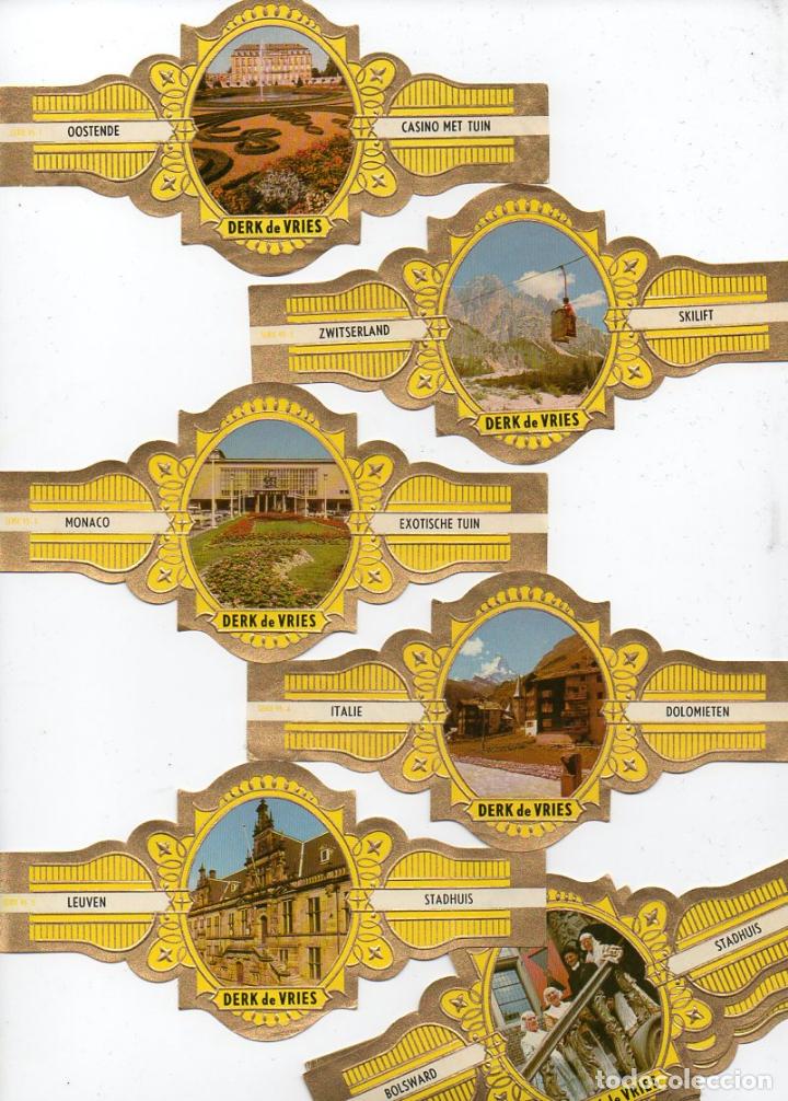Vitolas de colecci&oacute;n: Vijosefa. Serie Derk de Vries -Turismo , serie 95. 10 vitolinas.