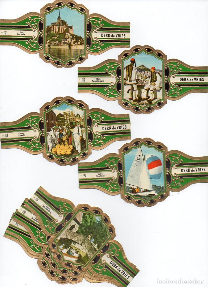 Vitolas de colecci&oacute;n: Vijosefa. Serie Derk de Vries -Turismo , serie 127. 10 vitolinas.