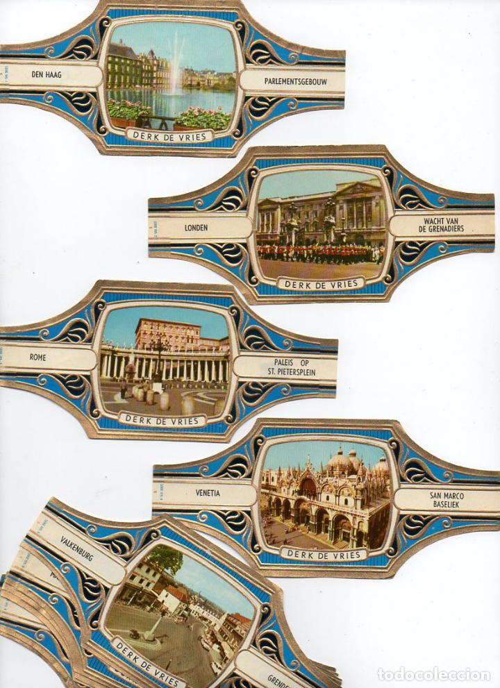 Vitolas de colecci&oacute;n: Vijosefa. Serie Derk de Vries -Turismo , serie 105. 10 vitolinas.