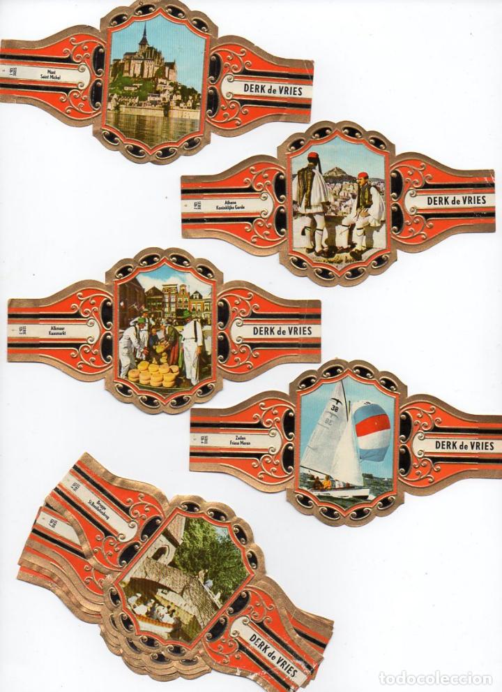 Vitolas de colecci&oacute;n: Vijosefa. Serie Derk de Vries -Turismo , serie 126. 10 vitolinas.