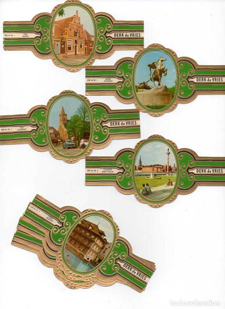 Vitolas de colecci&oacute;n: Vijosefa. Serie Derk de Vries -Turismo , serie 167. 10 vitolinas.