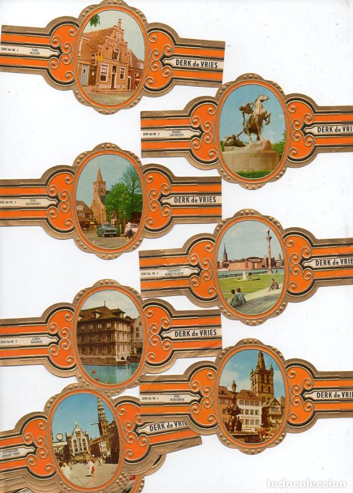 Vitolas de colecci&oacute;n: Vijosefa. Serie Derk de Vries -Turismo , serie 166. 10 vitolinas.