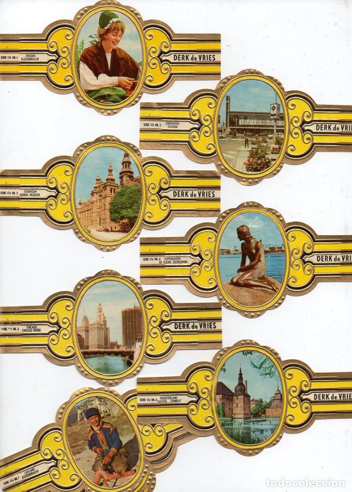 Vitolas de colecci&oacute;n: Vijosefa. Serie Derk de Vries -Turismo , serie 176. 10 vitolinas.