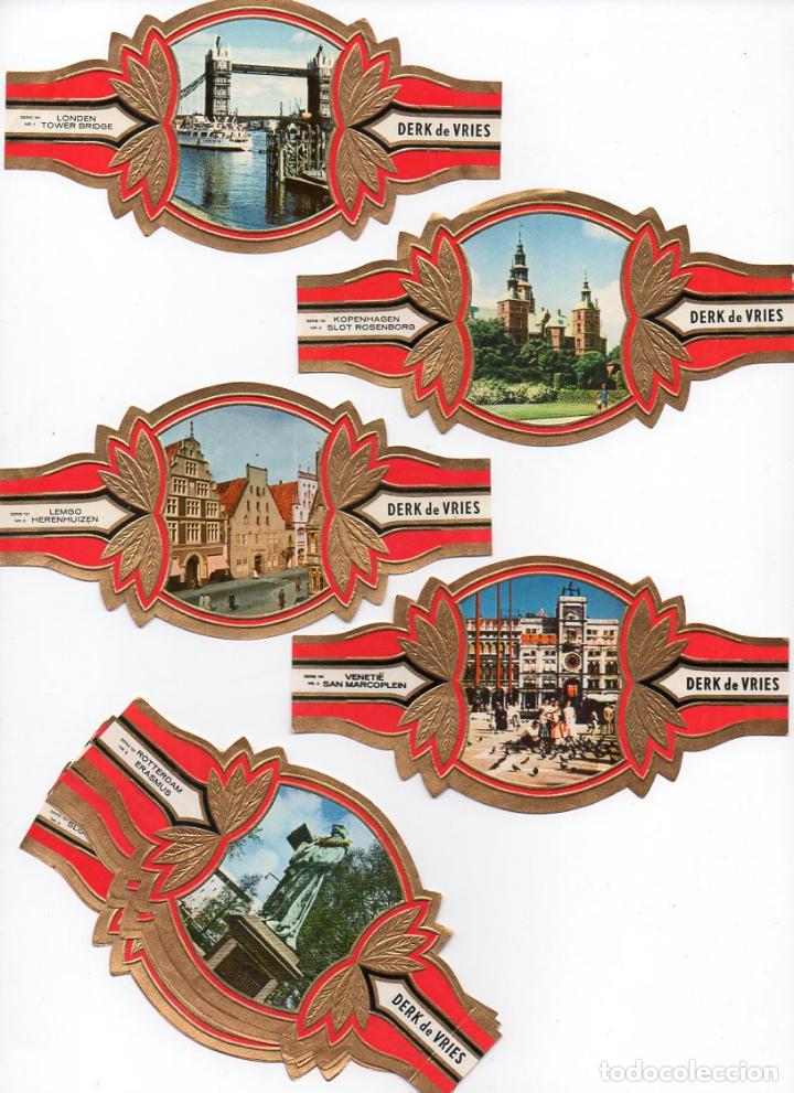 Vitolas de colecci&oacute;n: Vijosefa. Serie Derk de Vries -Turismo , serie 191. 10 vitolinas.