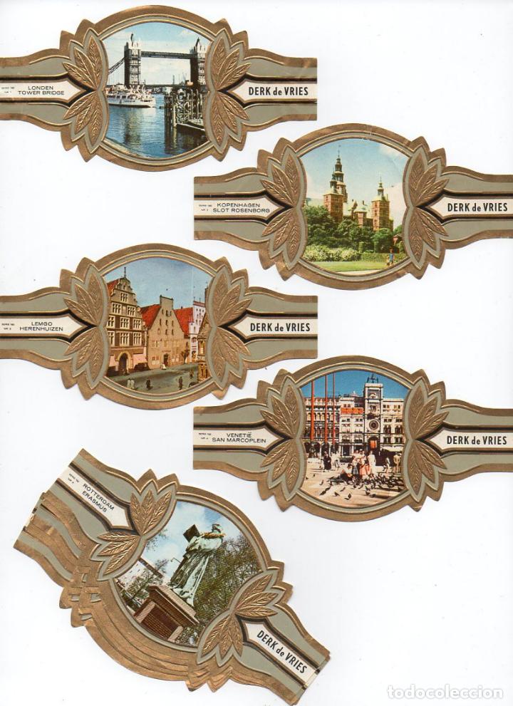 Vitolas de colecci&oacute;n: Vijosefa. Serie Derk de Vries -Turismo , serie 192. 10 vitolinas.