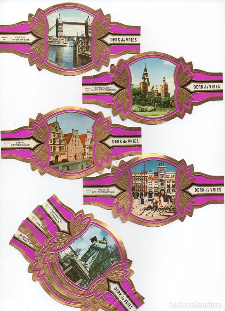 Vitolas de colecci&oacute;n: Vijosefa. Serie Derk de Vries -Turismo , serie 190. 10 vitolinas.