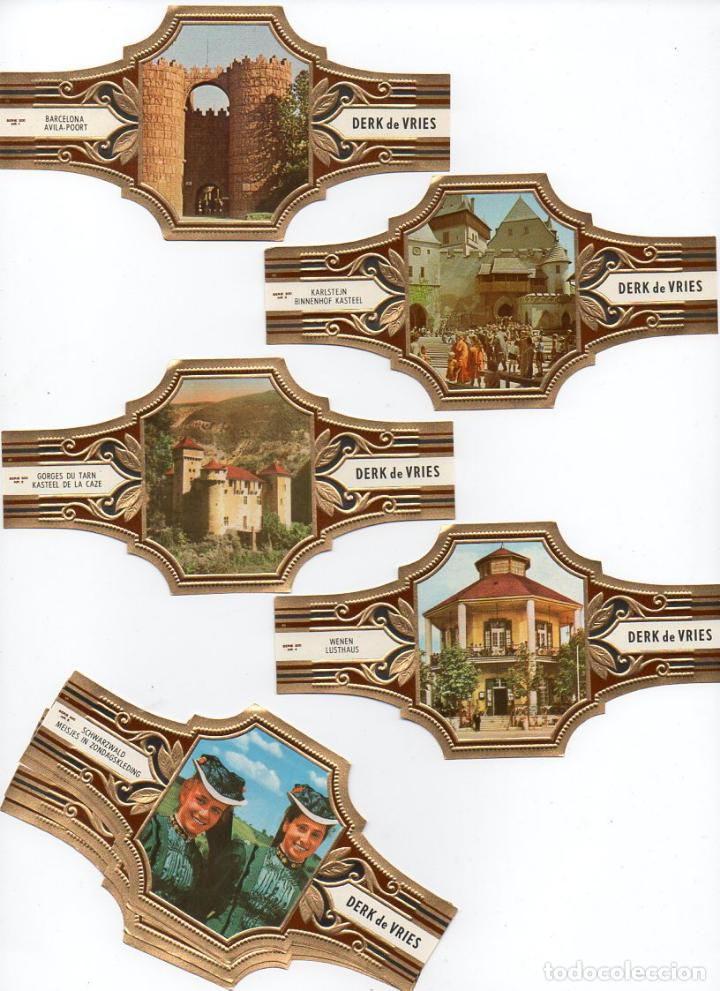 Vitolas de colecci&oacute;n: Vijosefa. Serie Derk de Vries -Turismo , serie 200. 10 vitolinas.