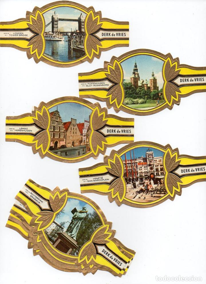 Vitolas de colecci&oacute;n: Vijosefa. Serie Derk de Vries -Turismo , serie 193. 10 vitolinas.